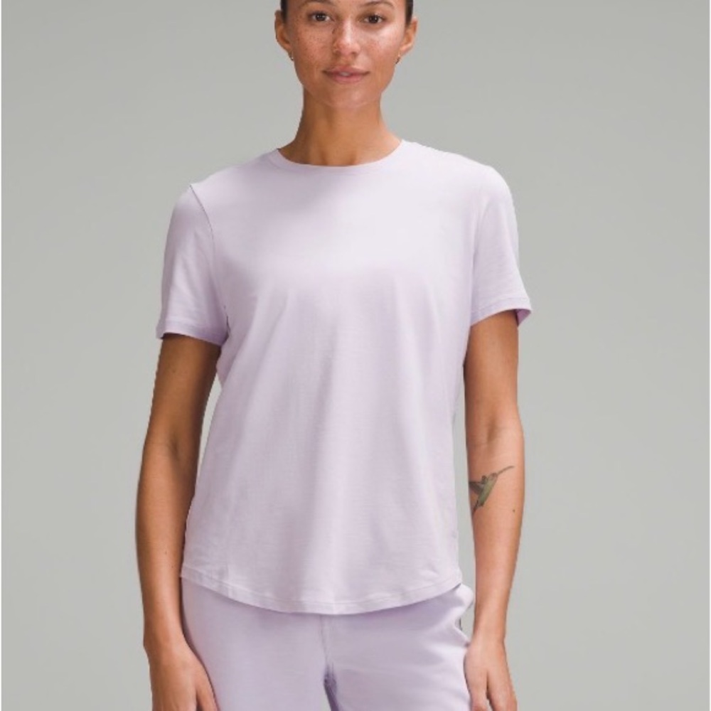 lululemon Lavender Short-Sleeve Love Crew Tee